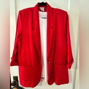 VINTAGE Ship’N Shore Red Women's Blazer Jacket